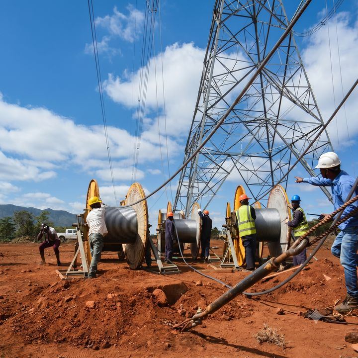 HV power transmission and distribution project